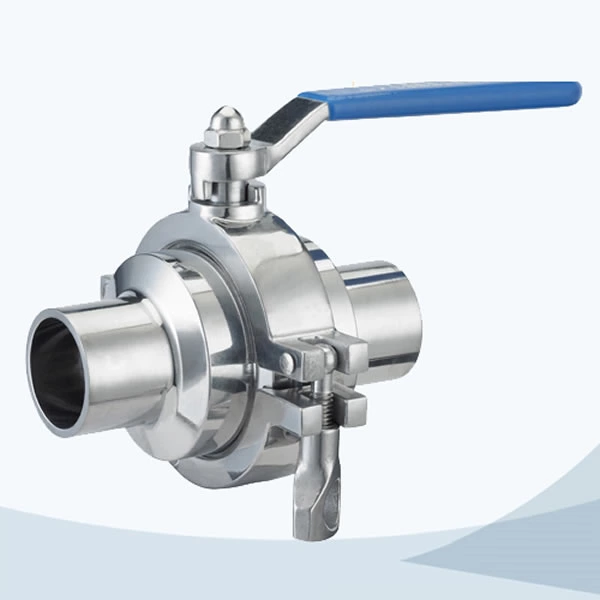 Stainless Steel Food Equipment Clamped Manual Non Retention Ball Valve