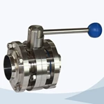 ,stainless steel sanitary Butterfly valve