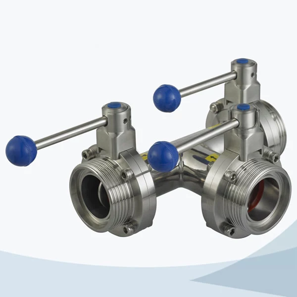3 way butterfly valve