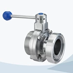 union-male butterfly valve