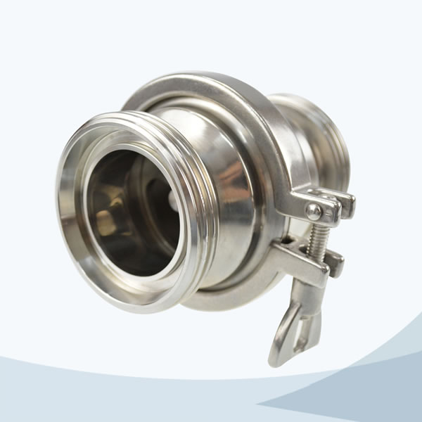 Stainless Steel Sanitary Grade Middle-Clamp Male Threading Nrv Check Valve
