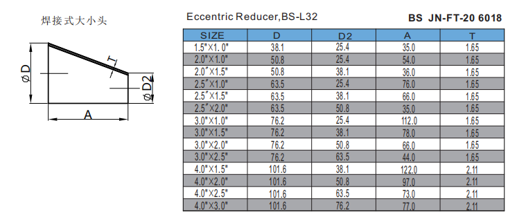 Eccentric Reducer,BS-L32