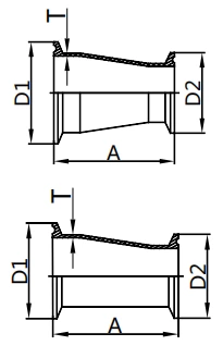 Clamped Reducer,L31/L32-14MP