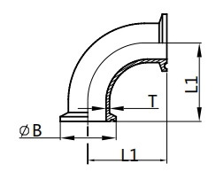 90°Clamped Elbow,BL2W