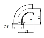 90°Clamped Elbow,BL2W