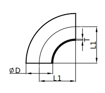 90°Welded Elbow,BL2W