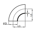 90°Welded Elbow,BL2W