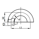 180° Welded U Elbow,3A-2WU