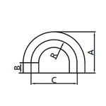 180°Welded Elbow,AS-2WU,3WS