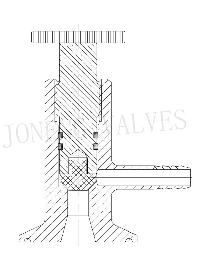 stainless steel sanitary grade sampling valve