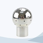 Sanitary welded connection fixed cleaning ball