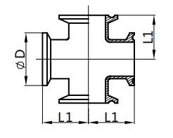 Clamped Cross,IOS-9MP