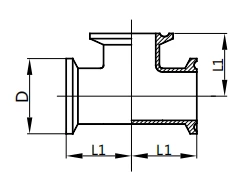Clamped Tee, ISO-7MP