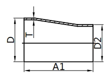 Welded Eccentric Reducer,SMS-L32