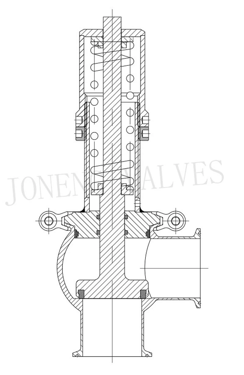 stainless steel hygienic grade ball type manual pressure relief valve