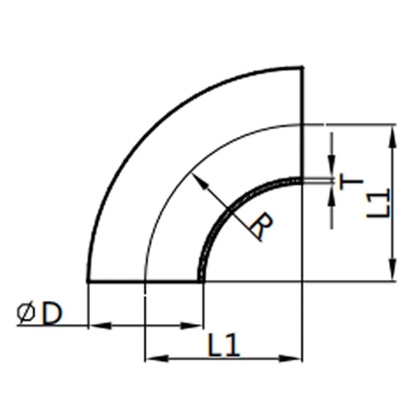 90° Welded Elbow,AS-2WCL