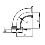 90°Clamped Elbow,AS-2CMP