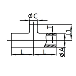 Reducing Tee Without Straight-end,D7W