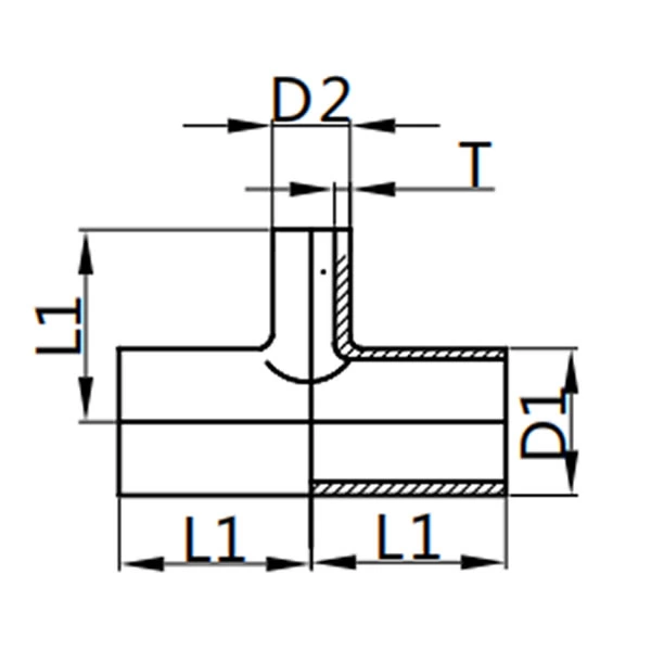 Short Welded Tee,AS-7RW