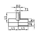 Welded Reducing Tee, 3A-L7RW