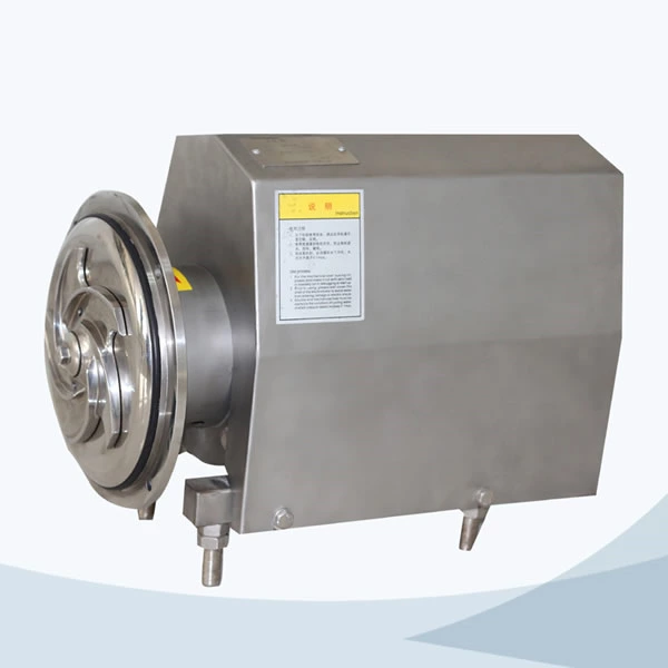 Sanitary round cover open impeller centrifugal pump