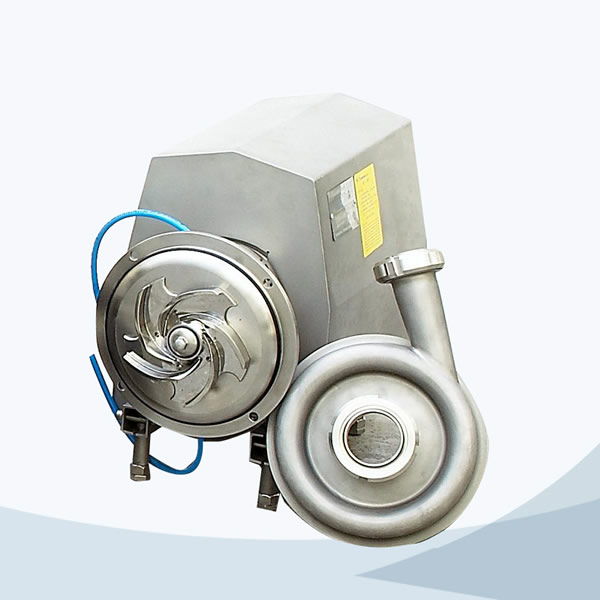 Sanitary round cover open impeller centrifugal pump