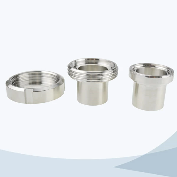 stainless steel food grade aseptic screwed union