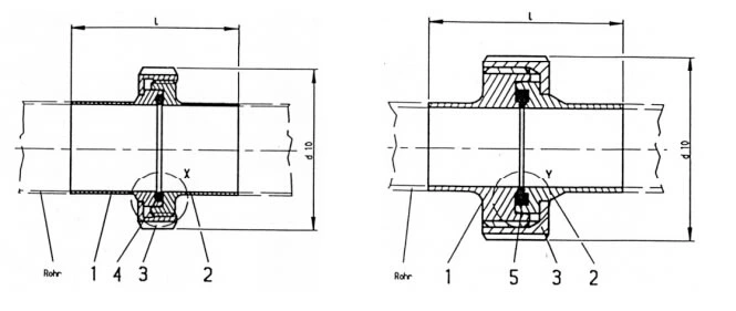 stainless steel food grade aseptic screwed union