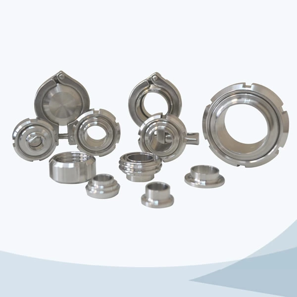stainless steel hygienic grade 13RBN blind nut with chain