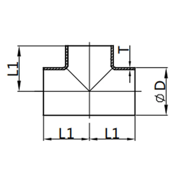Short Welded Tee,AS-7W