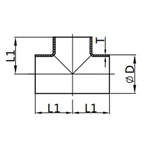 Short Welded Tee,AS-7W