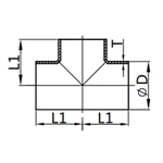 Short Welded Tee,3A-7WWW