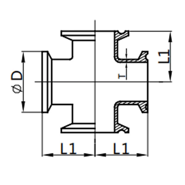 Short Clamped Cross,AS-9MP