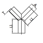 Welded True Y piece, 3A-28WB