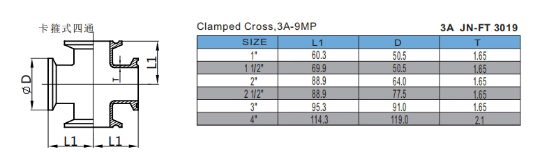 Clamped Cross,3A-9MP
