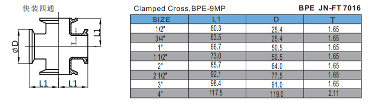 Clamped Cross,BPE-9MP