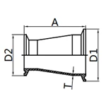 Concentric Reducer,31-14MP,32-14MP