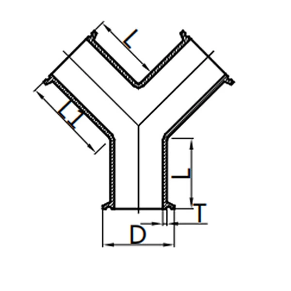 Clamped True Y Piece, 3A-28BMP