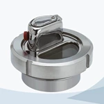 Sanitary tubular welded threaded sight view glass