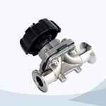 stainless steel hygienic grade manual type clamped casting diaphragm valve