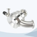 stainless steel food processing aseptic tank bottom valve