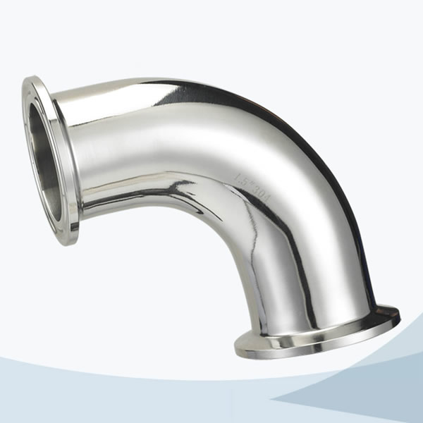 stainless steel sanitary grade 2CMP 90D triclover elbow