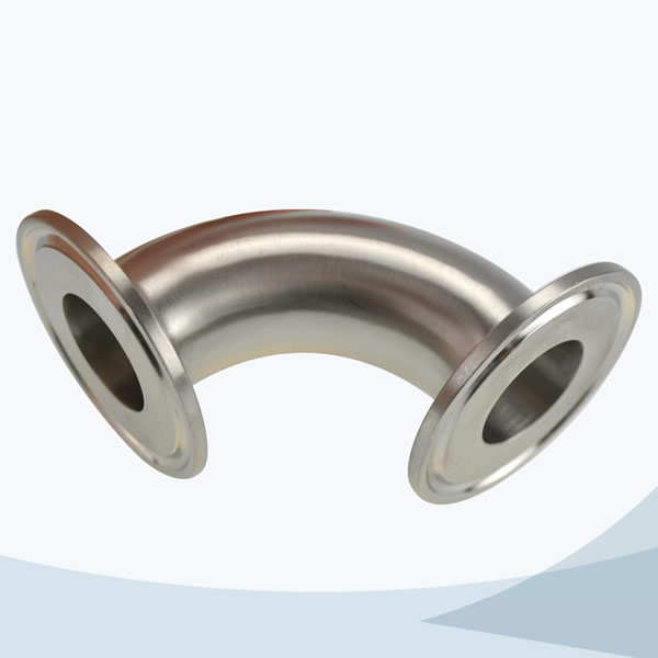 stainless steel food equipment 2CMP tri-clamp 90 degree elbow