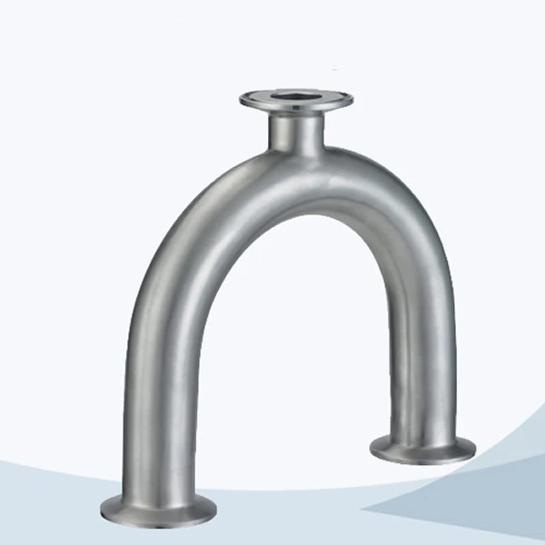 stainless steel sanitary grade TC end U type reducing tee
