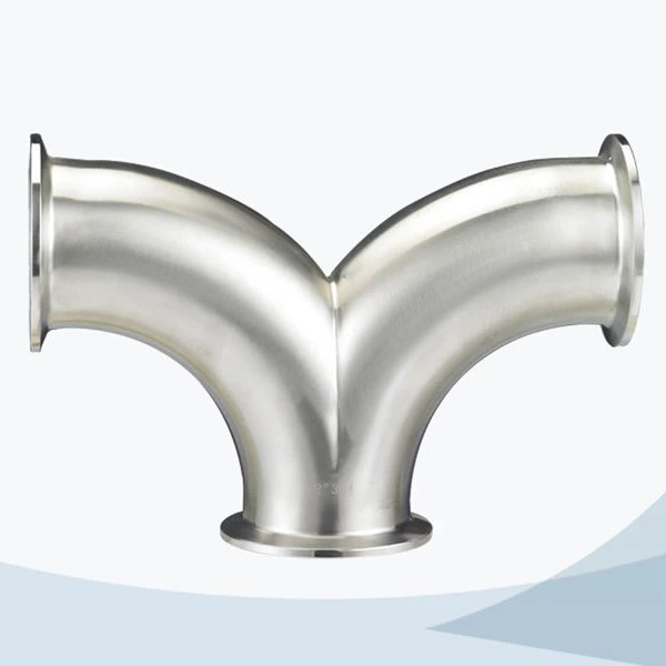 stainless steel sanitary 2YC double-bend line spliter