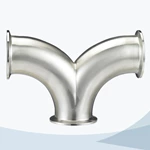 stainless steel sanitary 2YC double-bend line spliter