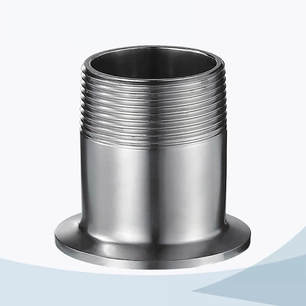 stainless steel sanitary grade 14MPHR male threading triclover nipple