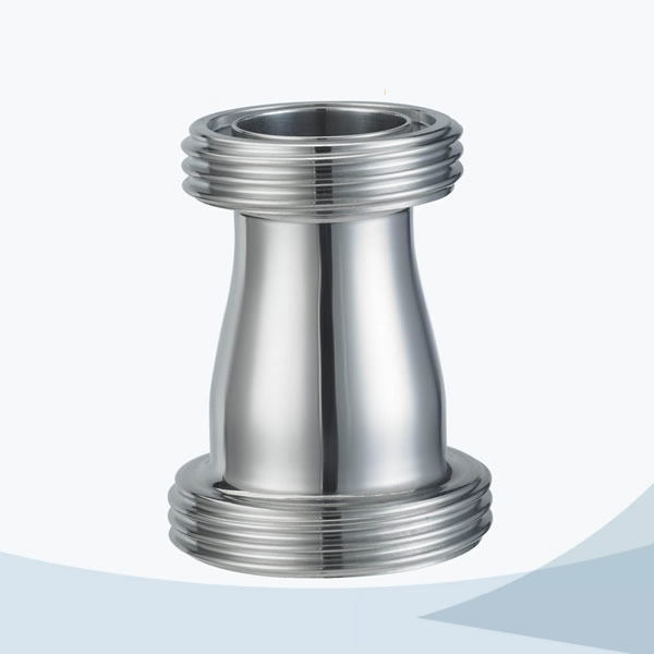 stainless steel food processing male threading concentric reducer