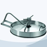 stainless steel hygienic grade oval inward manhole cover