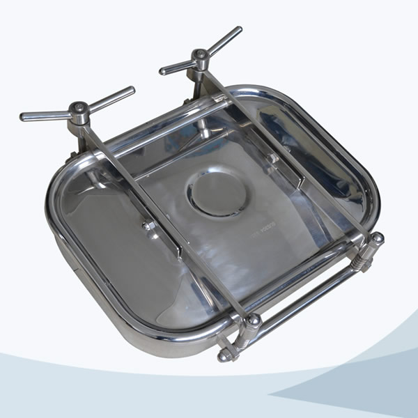 stainless steel sanitary square manway cover